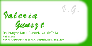 valeria gunszt business card